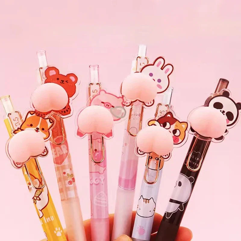 Kawaii Soft Butt Gel Pens