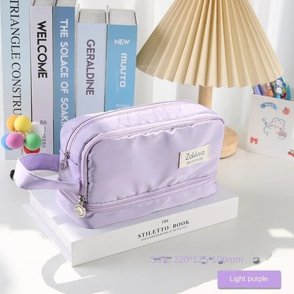 Three-layer Cute Pencil Bag