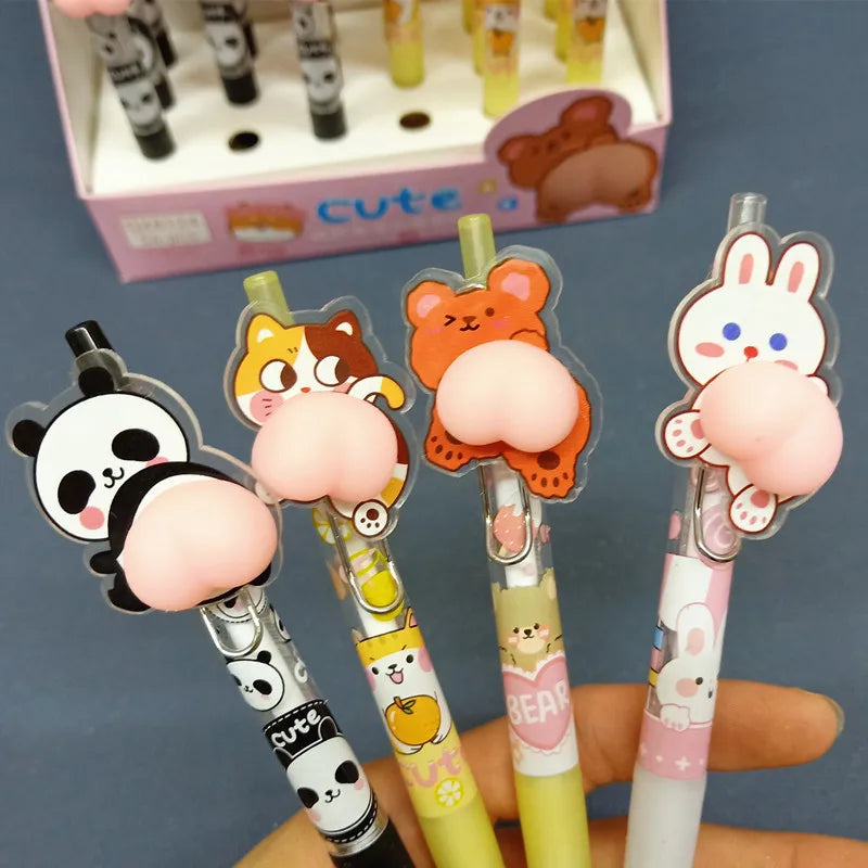 Kawaii Soft Butt Gel Pens